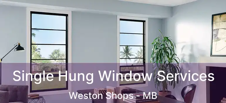  Single Hung Window Services Weston Shops - MB