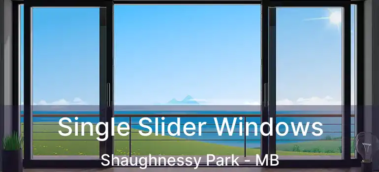  Single Slider Windows Shaughnessy Park - MB
