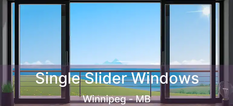  Single Slider Windows Winnipeg - MB