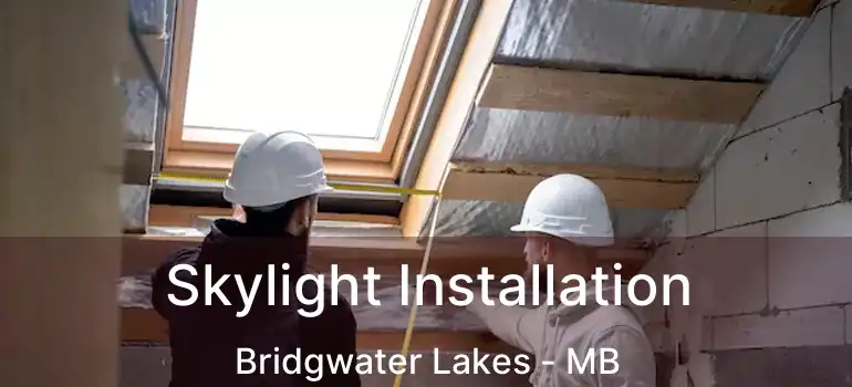  Skylight Installation Bridgwater Lakes - MB