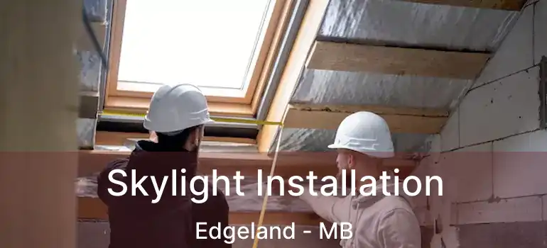  Skylight Installation Edgeland - MB