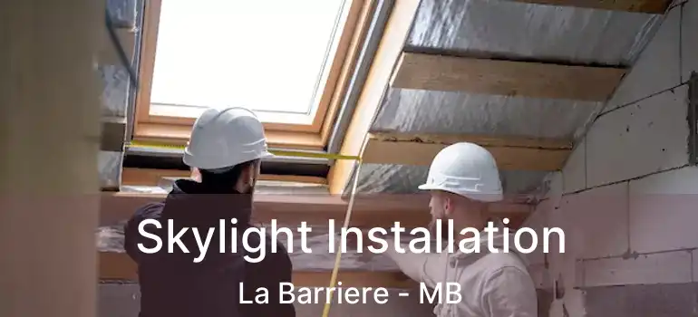  Skylight Installation La Barriere - MB