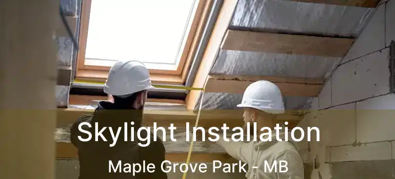  Skylight Installation Maple Grove Park - MB
