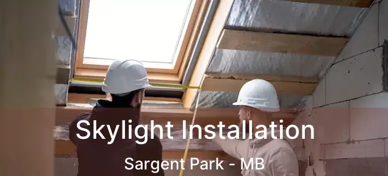  Skylight Installation Sargent Park - MB