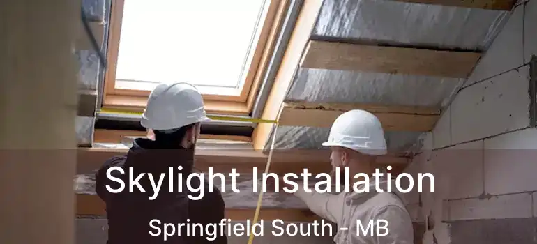  Skylight Installation Springfield South - MB