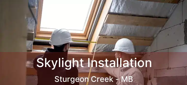  Skylight Installation Sturgeon Creek - MB