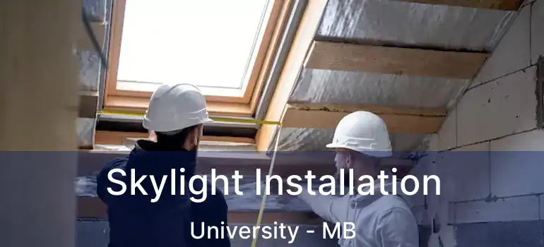 Skylight Installation University - MB