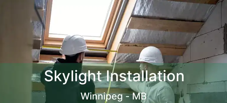  Skylight Installation Winnipeg - MB