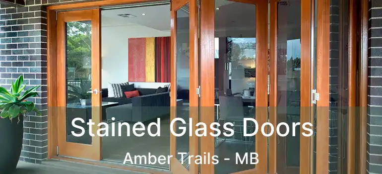  Stained Glass Doors Amber Trails - MB