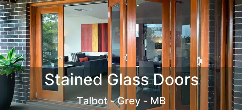  Stained Glass Doors Talbot - Grey - MB