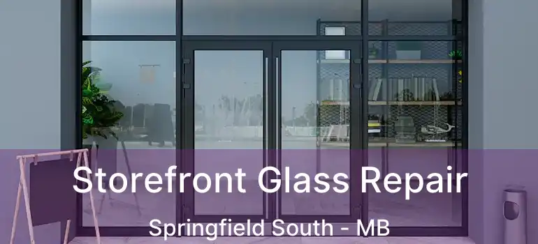  Storefront Glass Repair Springfield South - MB