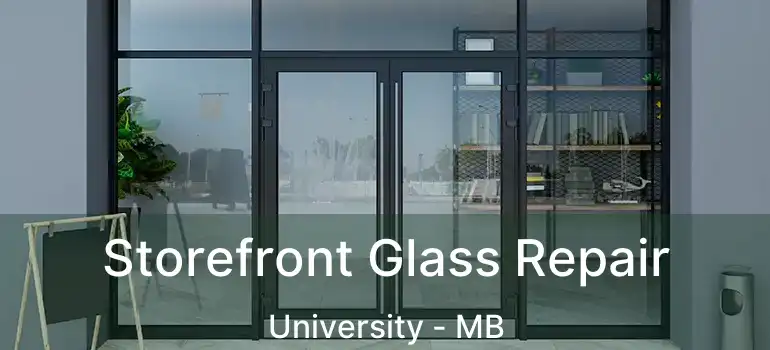  Storefront Glass Repair University - MB