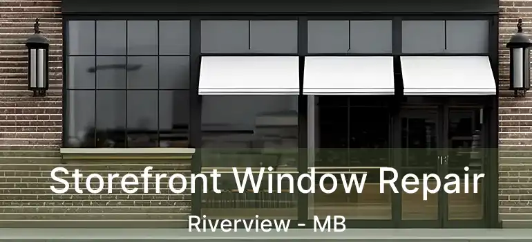  Storefront Window Repair Riverview - MB