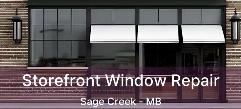  Storefront Window Repair Sage Creek - MB