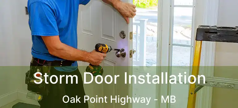  Storm Door Installation Oak Point Highway - MB