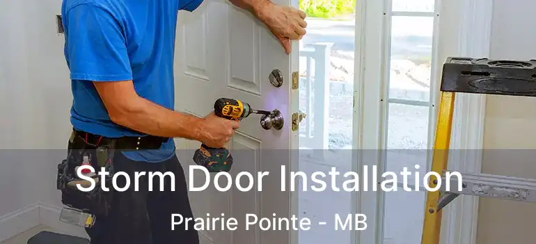 Storm Door Installation Prairie Pointe - MB