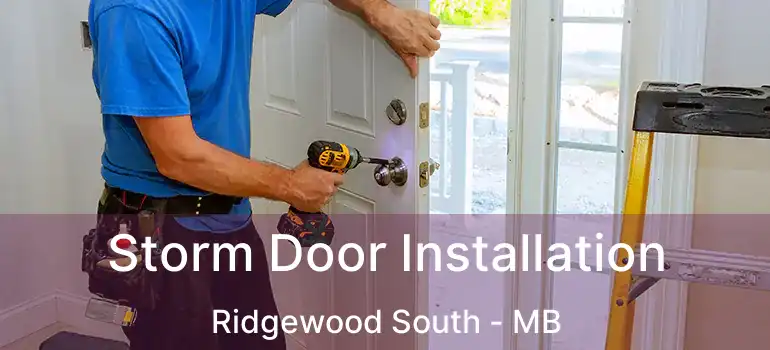  Storm Door Installation Ridgewood South - MB