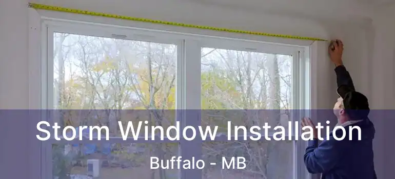  Storm Window Installation Buffalo - MB