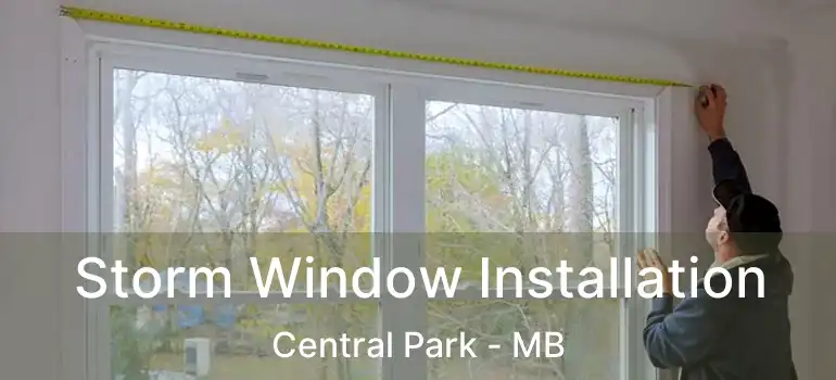  Storm Window Installation Central Park - MB
