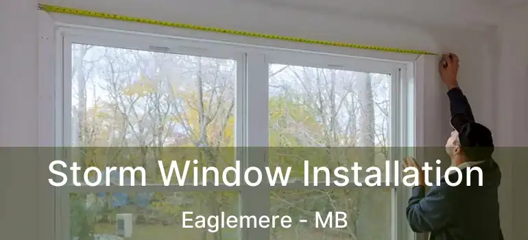  Storm Window Installation Eaglemere - MB