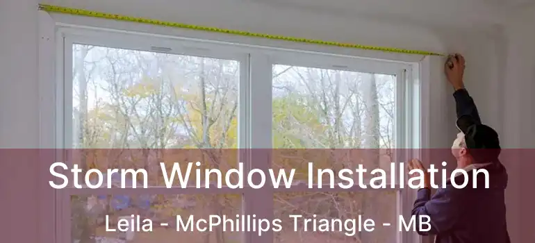  Storm Window Installation Leila - McPhillips Triangle - MB