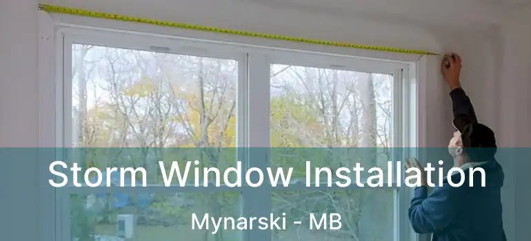  Storm Window Installation Mynarski - MB