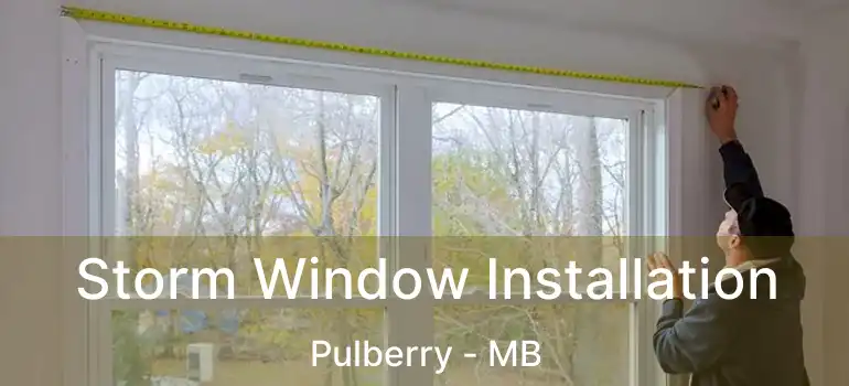  Storm Window Installation Pulberry - MB