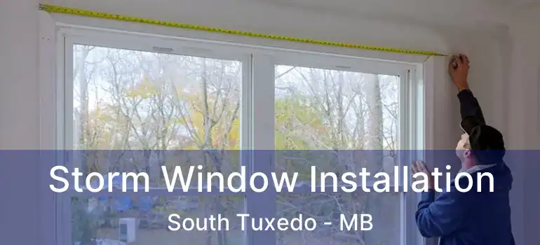  Storm Window Installation South Tuxedo - MB