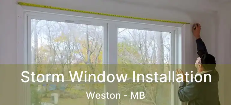  Storm Window Installation Weston - MB