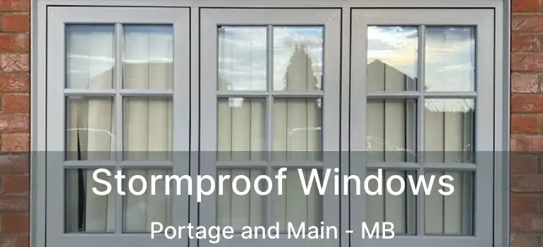  Stormproof Windows Portage and Main - MB