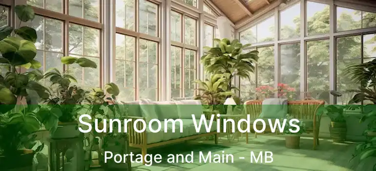  Sunroom Windows Portage and Main - MB