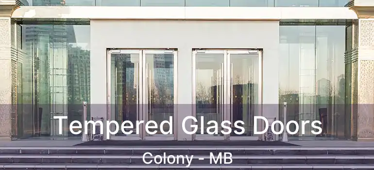  Tempered Glass Doors Colony - MB