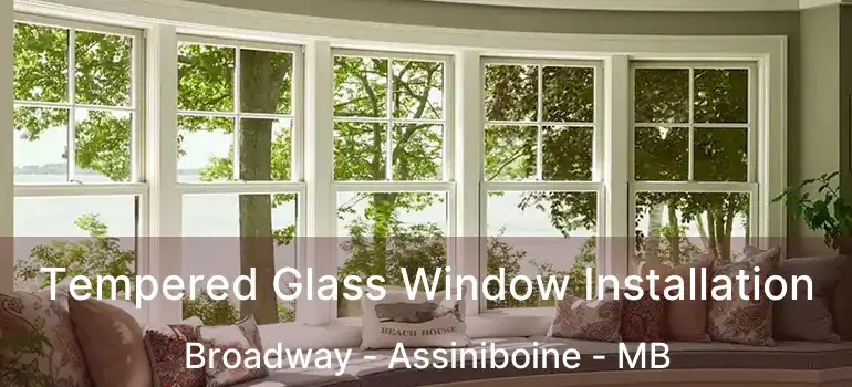  Tempered Glass Window Installation Broadway - Assiniboine - MB