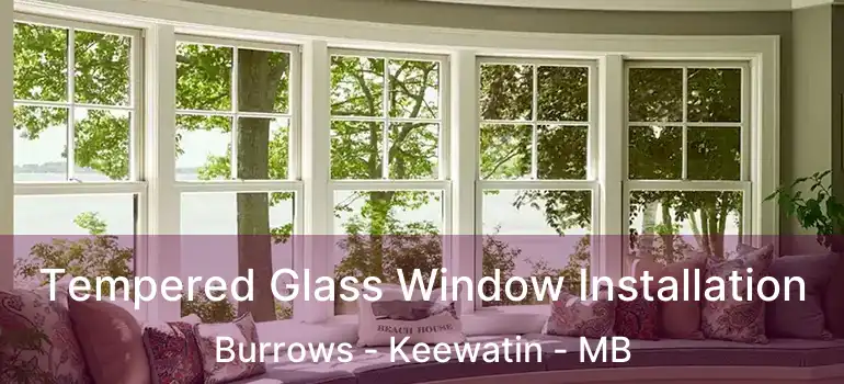  Tempered Glass Window Installation Burrows - Keewatin - MB