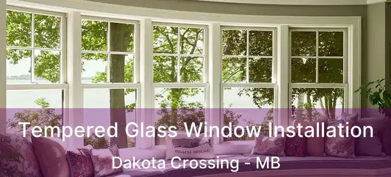  Tempered Glass Window Installation Dakota Crossing - MB