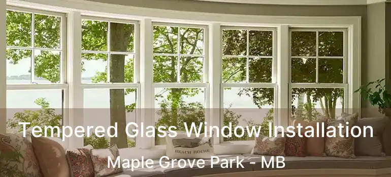  Tempered Glass Window Installation Maple Grove Park - MB