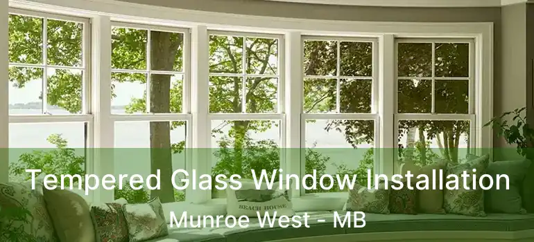  Tempered Glass Window Installation Munroe West - MB