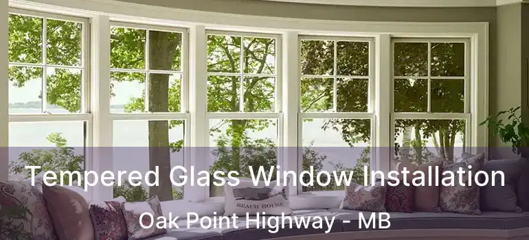  Tempered Glass Window Installation Oak Point Highway - MB