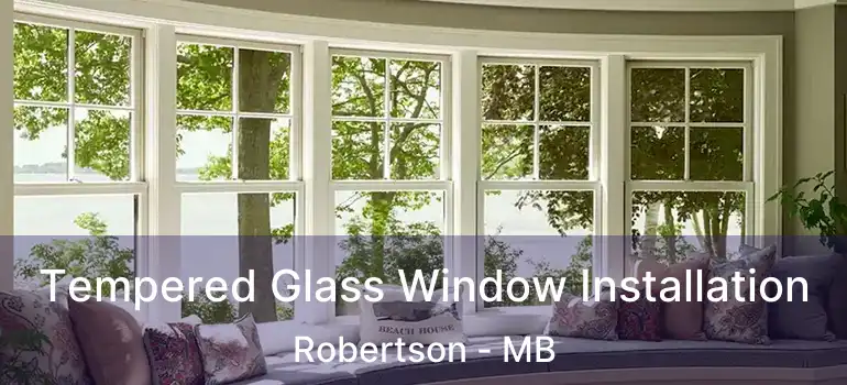  Tempered Glass Window Installation Robertson - MB