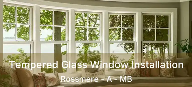  Tempered Glass Window Installation Rossmere - A - MB