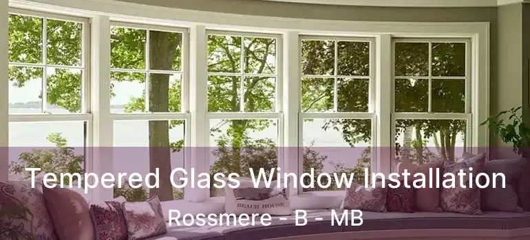  Tempered Glass Window Installation Rossmere - B - MB