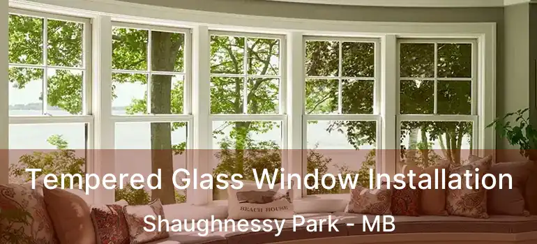  Tempered Glass Window Installation Shaughnessy Park - MB