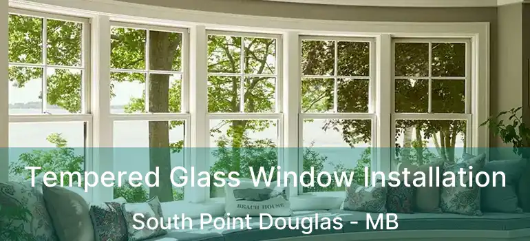  Tempered Glass Window Installation South Point Douglas - MB