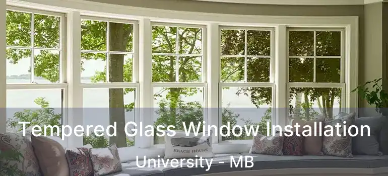  Tempered Glass Window Installation University - MB