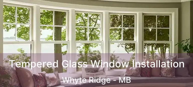  Tempered Glass Window Installation Whyte Ridge - MB