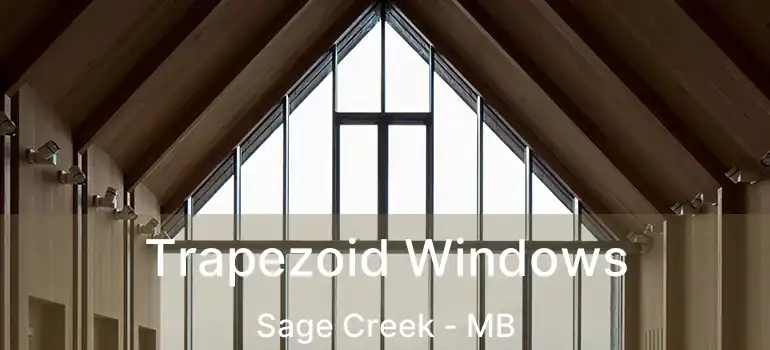  Trapezoid Windows Sage Creek - MB