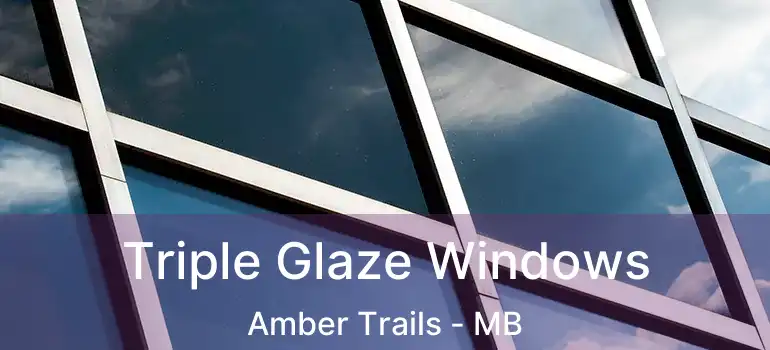  Triple Glaze Windows Amber Trails - MB