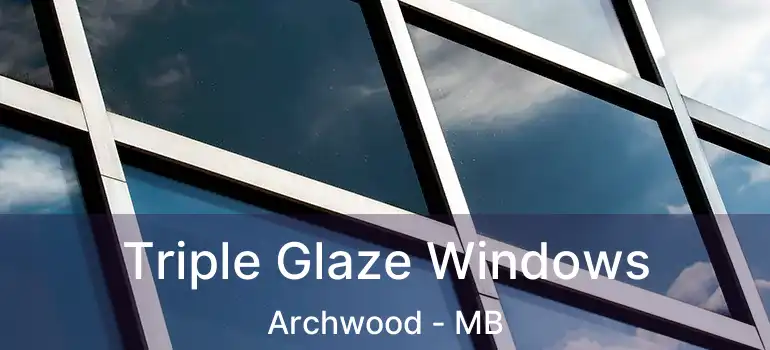  Triple Glaze Windows Archwood - MB