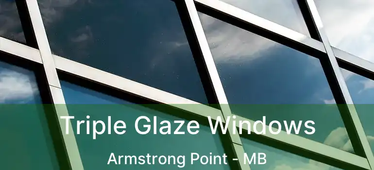  Triple Glaze Windows Armstrong Point - MB