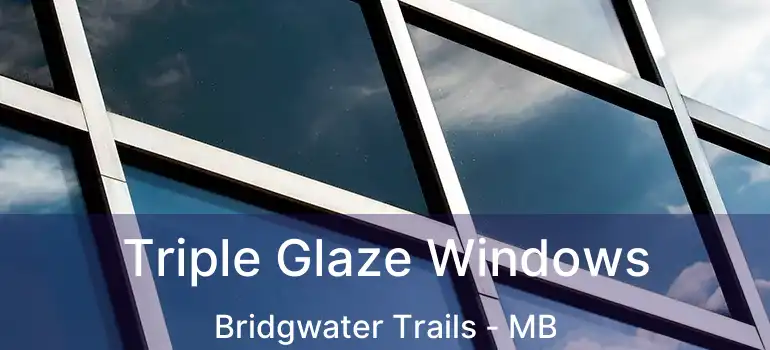  Triple Glaze Windows Bridgwater Trails - MB